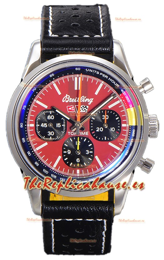 Breitling Top Time B01 Chevrolet Corvette Correa de Piel Reloj Réplica Suiza Espejo 1:1 