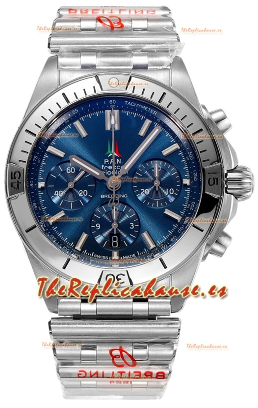 Breitling Chronomat B01 42 Edición Suiza Caja Acero 904L Dial Azul Reloj Réplica Espejo 1:1