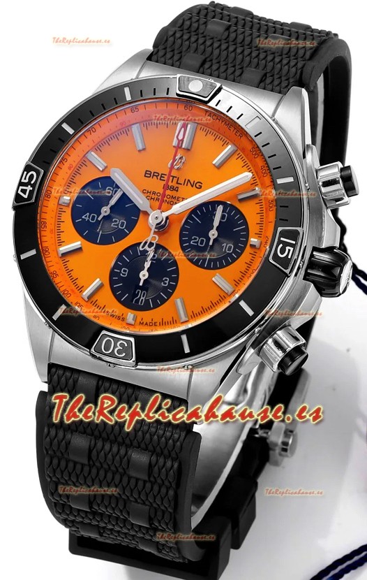 Breitling Chronomat B01 42 Edición Suiza Caja Acero 904L Dial Amarillo Pálido Reloj Réplica Espejo 1:1