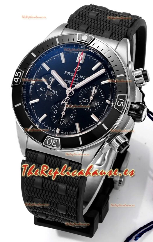 Breitling Chronomat B01 42 Edición Suiza Caja Acero 904L Dial Negro Reloj Réplica Espejo 1:1