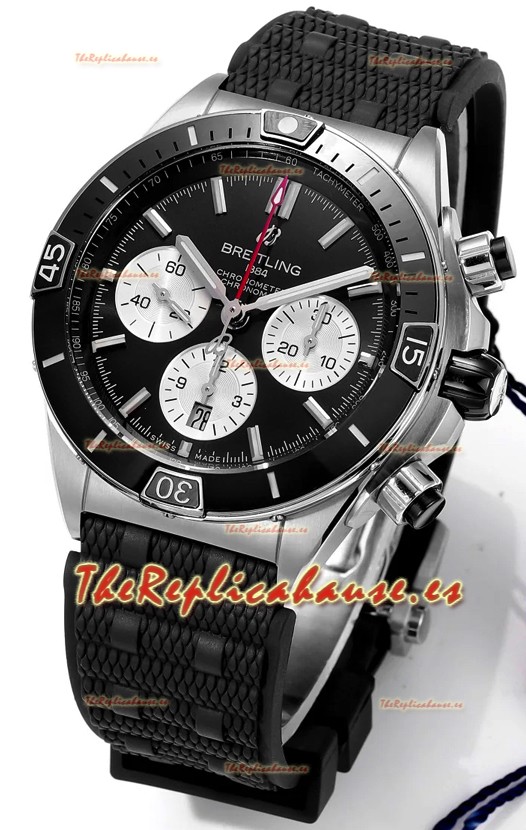 Breitling Chronomat B01 42 Edición Suiza Caja Acero 904L Dial Negro Reloj Réplica Espejo 1:1