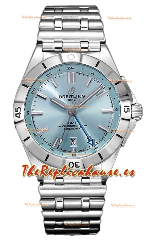 Breitling Chronomat Automatic GMT 40 Dial Azul Claro Reloj Réplica Suiza Espejo 1:1