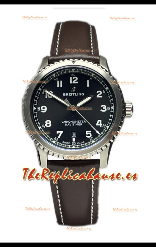 Breitling Navitimer Aviator 8 Automatic 41 Dial Negro Reloj Réplica Suiza Espejo 1:1