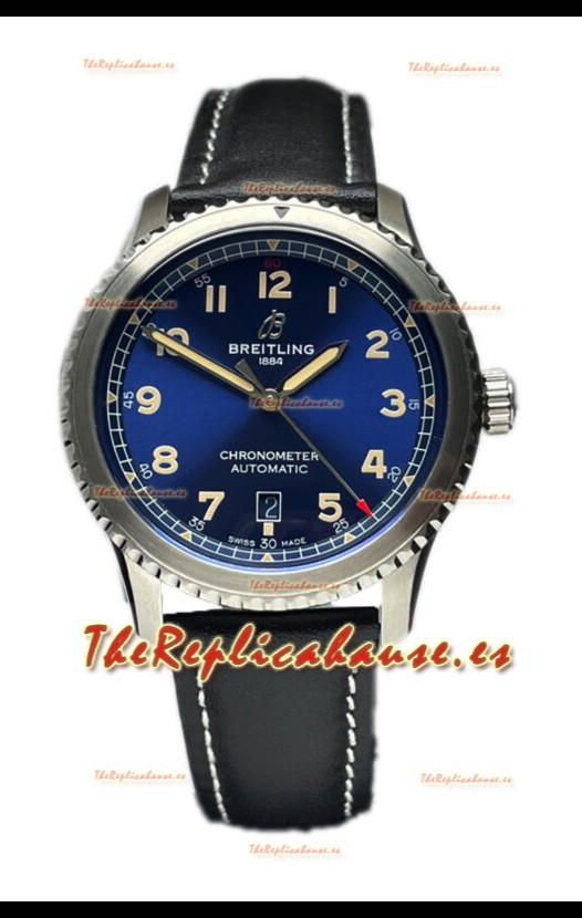 Breitling Navitimer Aviator 8 Automatic 41 Dial Azul Reloj Réplica Suiza Espejo 1:1