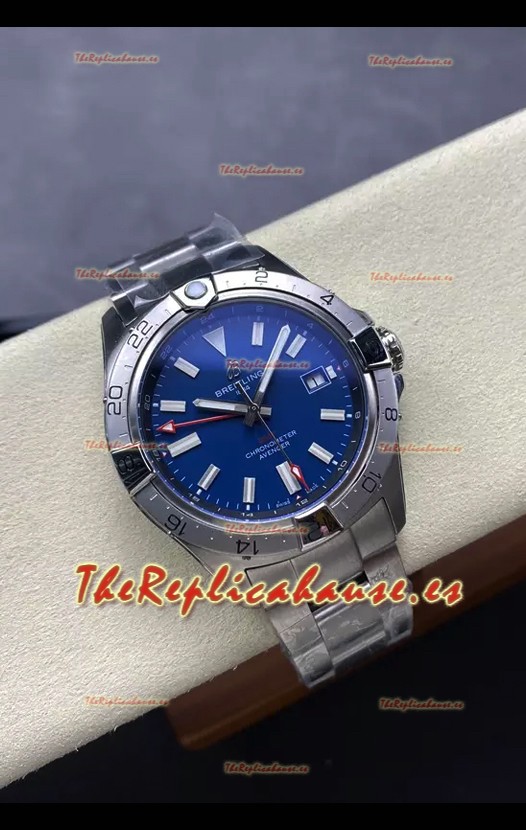 Breitling Avenger GMT Automatic 44 Reloj Réplica Suizo Super Clone 1:1 - Dial Azul 