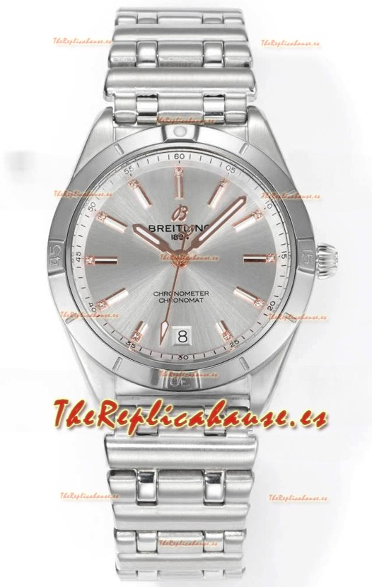 Breitling Chronomat 36MM Acero Inoxidable Casing Reloj Réplica Espejo 1:1 Dial Acero