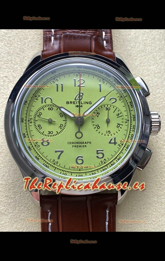 Breitling Premier B01 Chronograph 42 Edition Caja Acero Dial Verde - Reloj Réplica Espejo 1:1