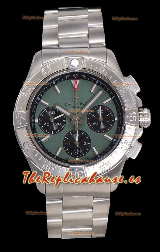 Reloj Breitling Super Clone Avenger B01 Cronógrafo Dial Verde 