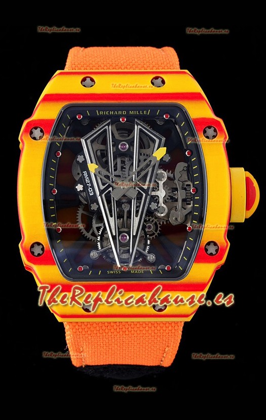 Richard Mille RM27-03 Rafael Nadal Genuine Tourbillon Movement Reloj Réplica a Espejo 1:1