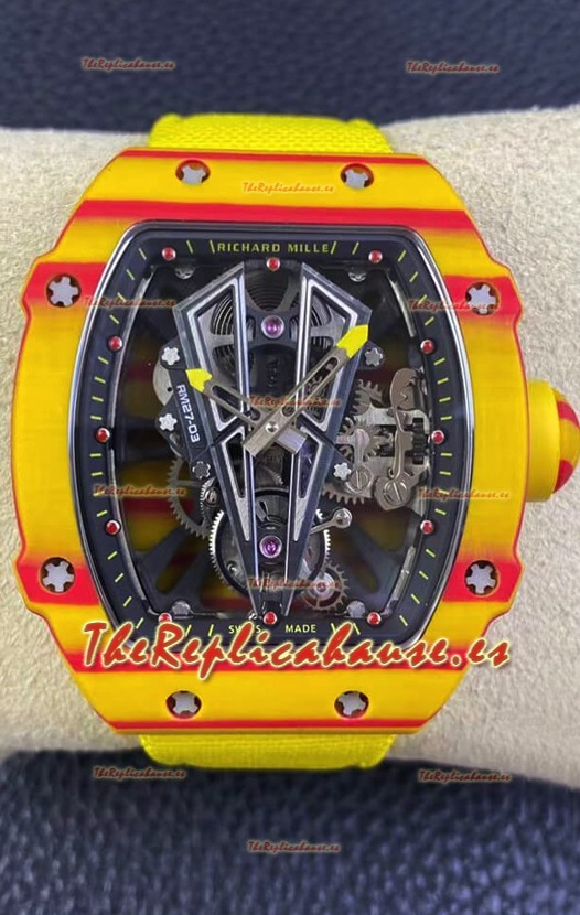 Richard Mille RM27-03 Rafael Nadal Genuine Tourbillon Movement Reloj Réplica a Espejo 1:1