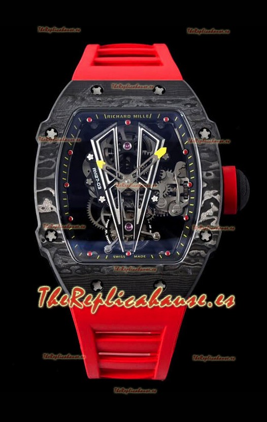 Richard Mille RM27-03 Rafael Nadal Genuine Tourbillon Movement Reloj Réplica a Espejo 1:1