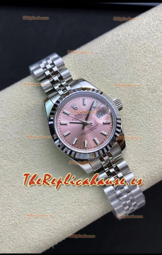Rolex Datejust 28MM Réplica Suizo en Caja de Acero 904L en Dial Morado- Réplica a Espejo 1:1