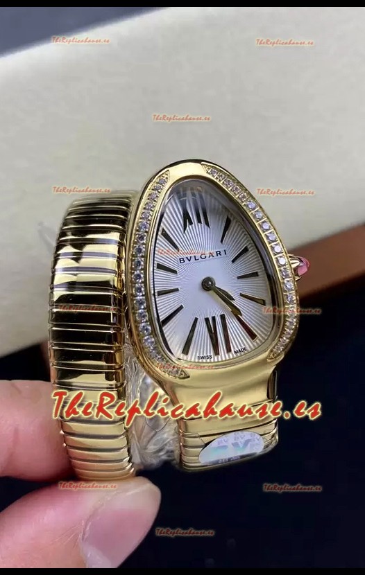 Bvlgari Edición Serpenti Reloj Caja Oro Amarillo en Calidad Espejo 1:1