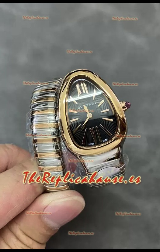 Bvlgari Edición Serpenti Reloj Caja Dos Tonos en Calidad Espejo 1:1
