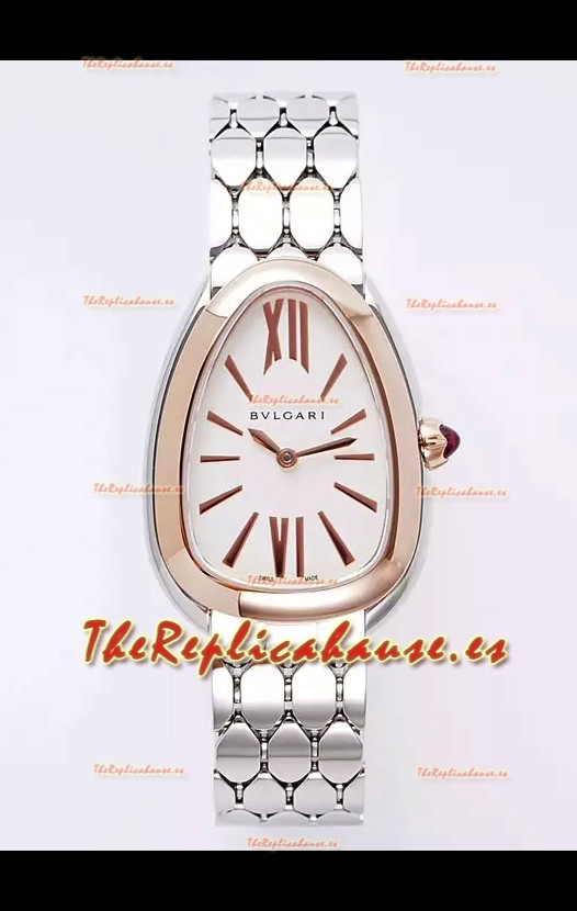 Bvlgari Serpenti Seduttori Edition Caja en Oro Rosado Dos Tonos Reloj Super Clone