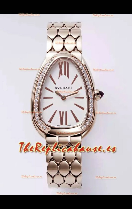 Bvlgari Serpenti Seduttori Edition en Caja Oro Rosado Reloj Super Clone