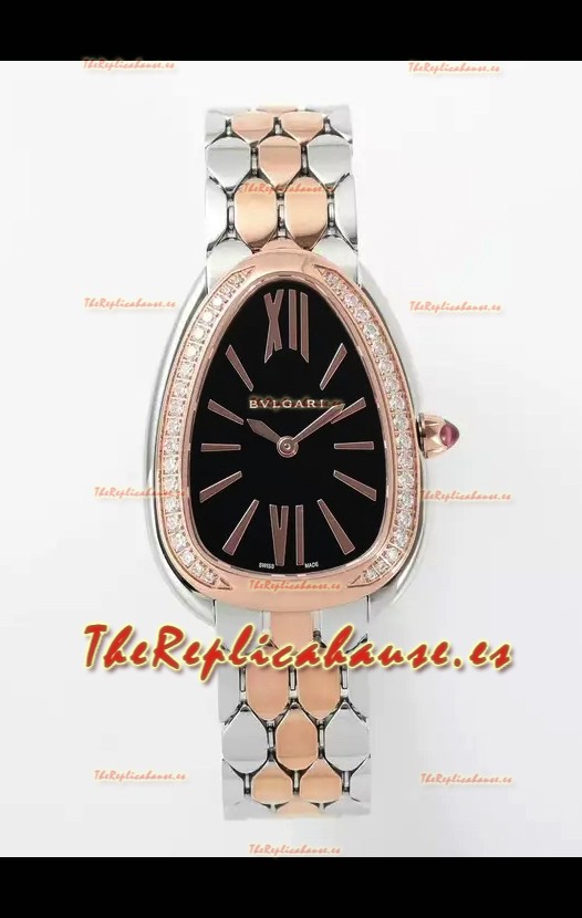 Bvlgari Serpenti Seduttori Edition Caja en Oro Rosado Dos Tonos Reloj Super Clone
