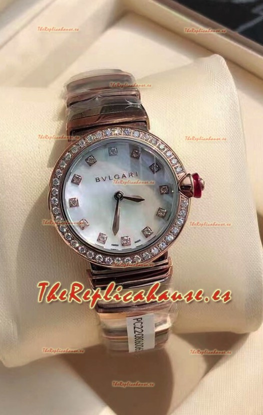 Bvlgari Edición LVCEA Reloj en Acero Oro de Dos Tonos - Réplica Espejo 1:1