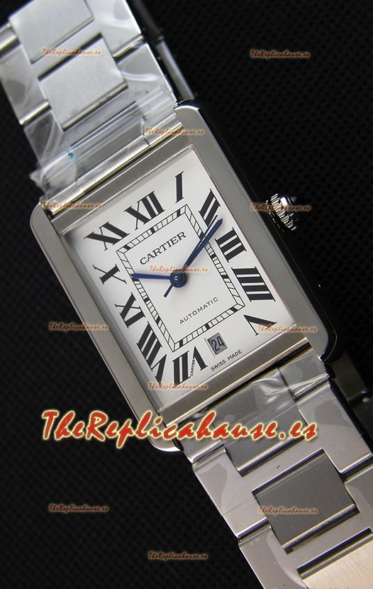 Cartier Tank Solo Reloj Suizo Automático con Correa de Piel 31MM Ancho