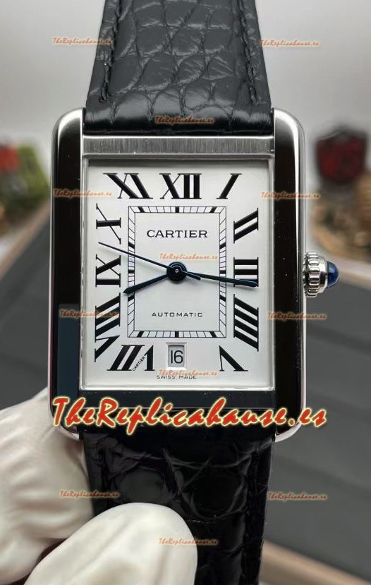 Cartier Tank Solo Reloj Suizo Automático Caja en Acero Inoxidable 31MM Ancho - Edición Superlona