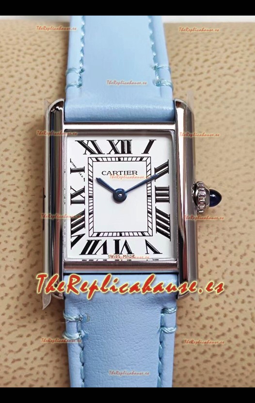 Cartier Tank Solo Reloj cuarto Suizo Caja en Acero Inoxidable 