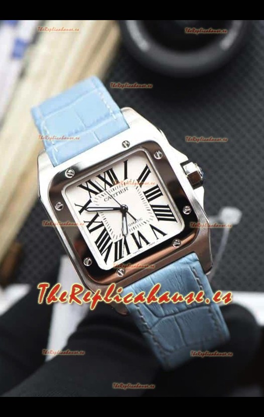 Santos De Cartier Réplica Espejo 1:1 - 35MM Reloj Caja Acero Inoxidable 