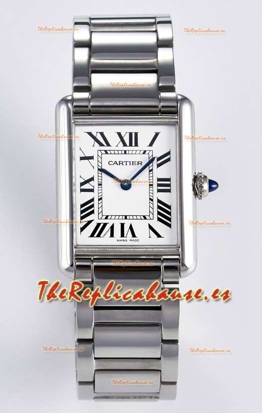 Tank Must De Cartier Super Clone Reloj Réplica Suizo 33.7MM Dial Blanco