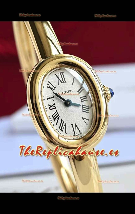 Baignoire De Cartier Oro Amarillo Reloj Réplica Cuarzo Super Clone