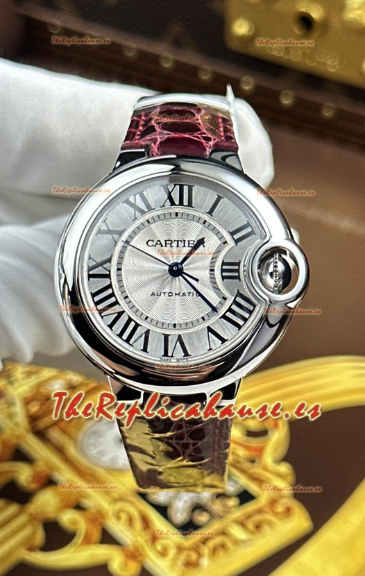 Ballon De Cartier Suizo Automático Calidad Espejo 1:1 33MM en Dial Blanco 