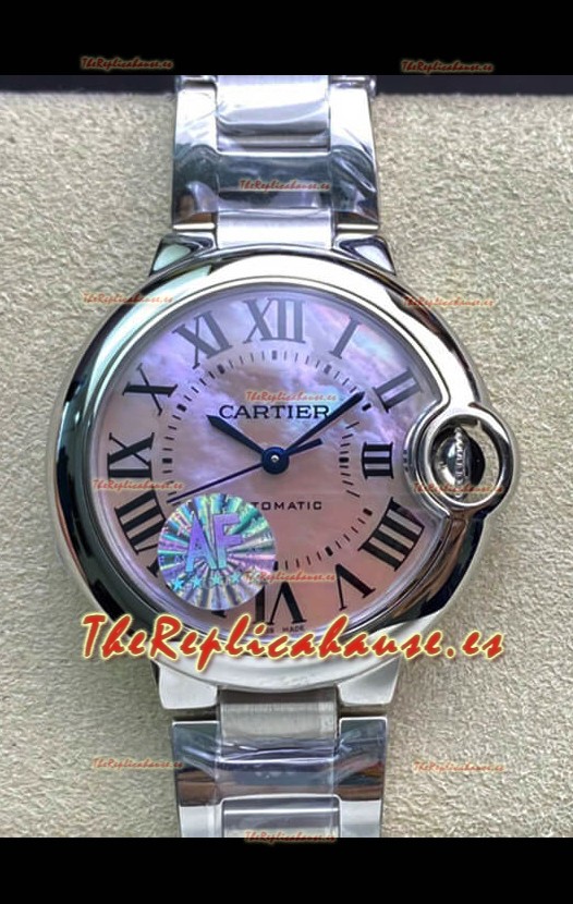 Ballon De Cartier Suizo Automático Calidad Espejo 1:1 33MM Caja en Acero