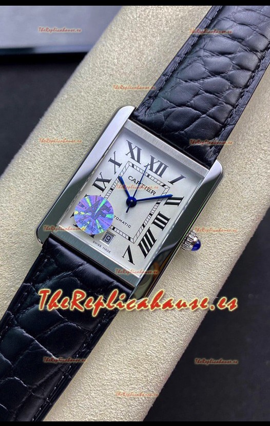 Cartier Tank Solo Reloj Suizo Automático Caja en Acero - 31MM Ancho - Réplica a Espejo 1:1