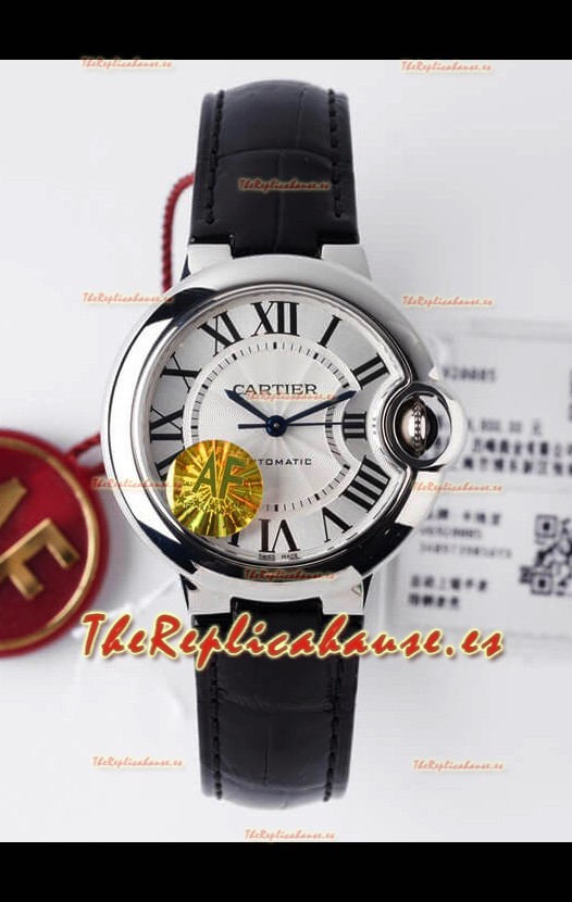 Ballon De Cartier Suizo Automático Calida Espejo 1:1 33MM Dial Blanco