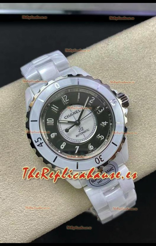 Chanel J12 38MM Caja Cerámica Blanca Reloj Automático Réplica Espejo 1:1