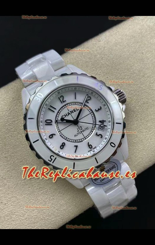 Chanel J12 38MM Caja Cerámica Blanca Reloj Automático Réplica Espejo 1:1