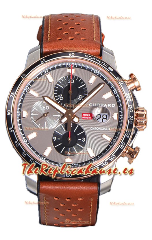 Chopard Mille Miglia GTA Cronógrafo Dos Tonos Réplica Espejo 1:1 - Dial Gris 