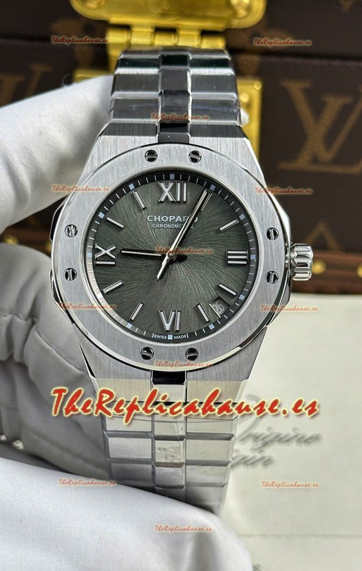 Chopard Alpine Eagle Acero Inoxidable Dial Gris Super Clone Reloj Réplica 
