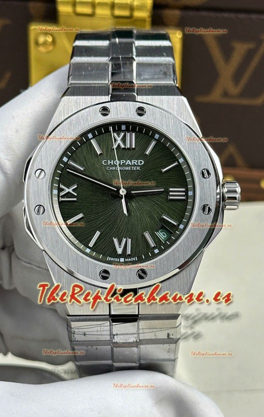 Chopard Alpine Eagle Acero Inoxidable Dial Verde Super Clone Reloj Réplica 