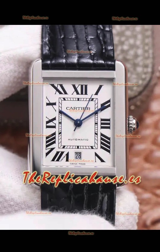 Cartier Tank Solo Reloj Suizo Automático Caja en Acero Inoxidable 31MM Ancho