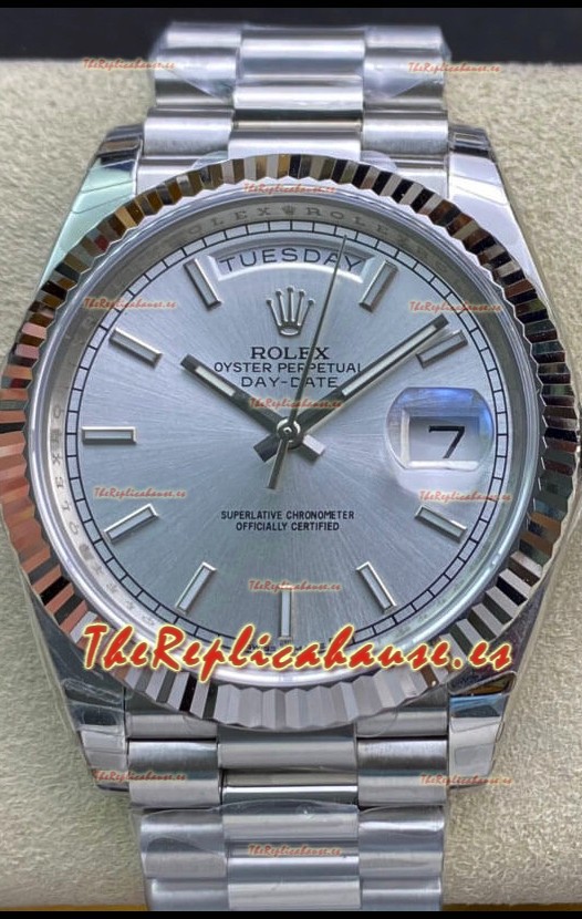 Rolex Day Date Presidential Acero 904L 40MM - Dial Acero Reloj Calidad a Espejo 1:1
