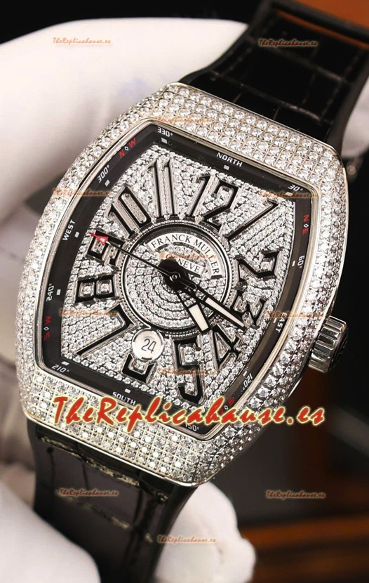 Franck Muller Vanguard Edition Reloj Réplica Suizo - Numerales Negro