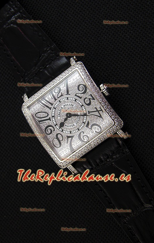 Franck Muller Master of Sqaure Ladies Quartz Reloj Réplica en Caja de Acero