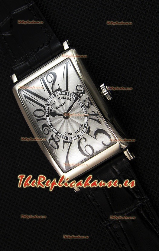 Franck Muller Long Island Ladies Reloj Réplica con Movimiento de Cuarzo Suizo correa color Negro