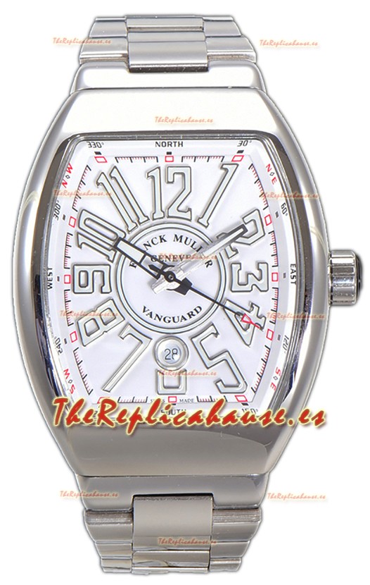 Franck Muller Vanguard Yachting V45 Caja Acero Inoxidable Reloj Réplica Suiza 