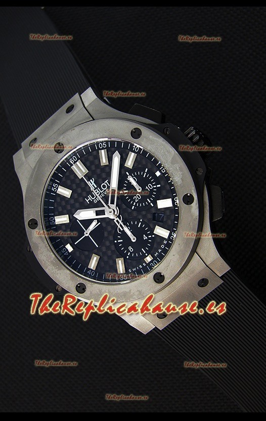 Hublot Big Bang Reloj Réplica Suizo con Caja de Titanio Réplica a Espejo 1:1 