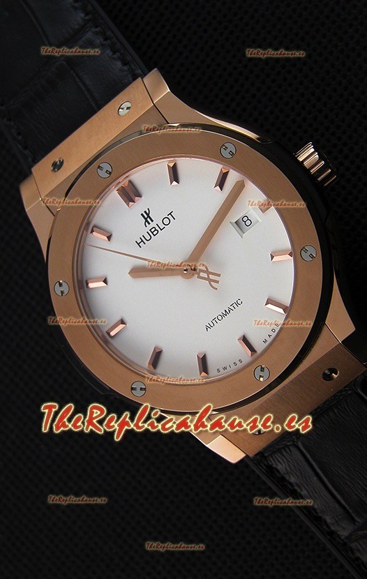 Hublot Classic Fusion King Gold Opalin Reloj Réplica Suizo - Réplica a Espejo 1:1