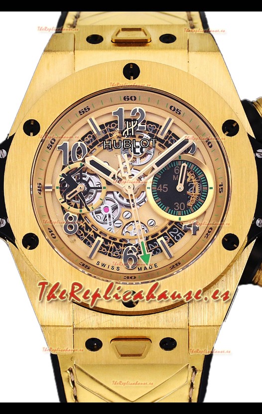 Hublot Big Bang Unico PVD Magic Amarillo Edition Reloj Réplica Suiza Espejo 1:1