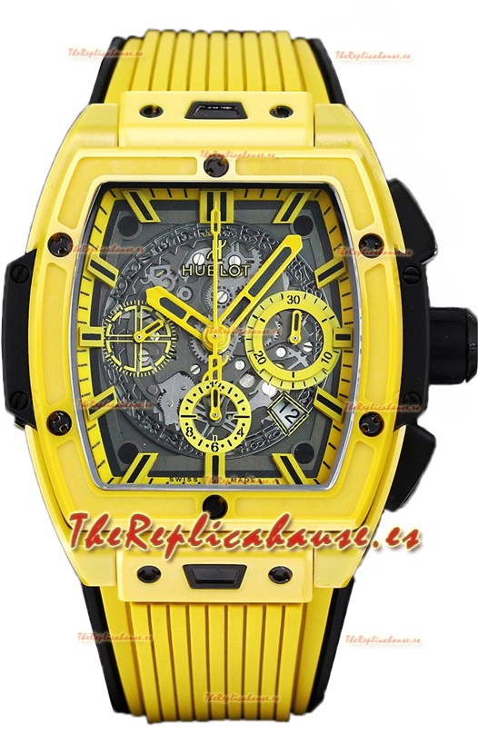 Hublot Spirit of Bang Yellow Magic Edition Reloj en Caja Titanio PVD - 42MM Réplica Suiza