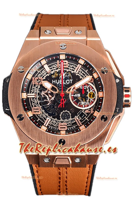 Hublot Big Bang Edición F1 "King Gold" Cronógrafo Oro Rosado Reloj Réplica Suiza 