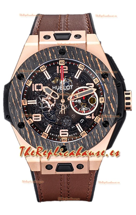 Hublot Big Bang Edición F1 "King Carbon Gold" Cronógrafo Reloj Réplica Suiza 
