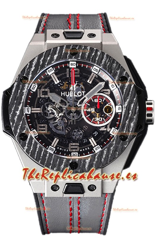 Hublot Big Bang Edición F1 "Titanium Carbon" Cronógrafo Reloj Réplica Suiza 
